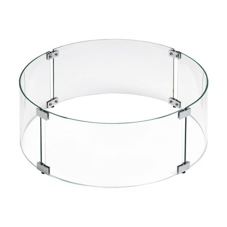 American Fire Glass 23 in Round Fire Pit Flame Guard FG-RSP-19